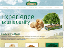 Tablet Screenshot of clarkedriedfruit.com